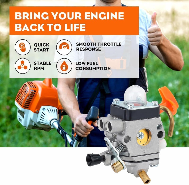 Hipa FS90R Carburetor for STIHL FS90 HT101 FS110R FS90 KM110R FS100RX KM90R FS110 FS 90R HT 101 FS 110 FS 110R FC90 HT131 HL100K HL100 FS100 HT100 FS87 HL90 Trimmer C1Q-S174 - Image 4