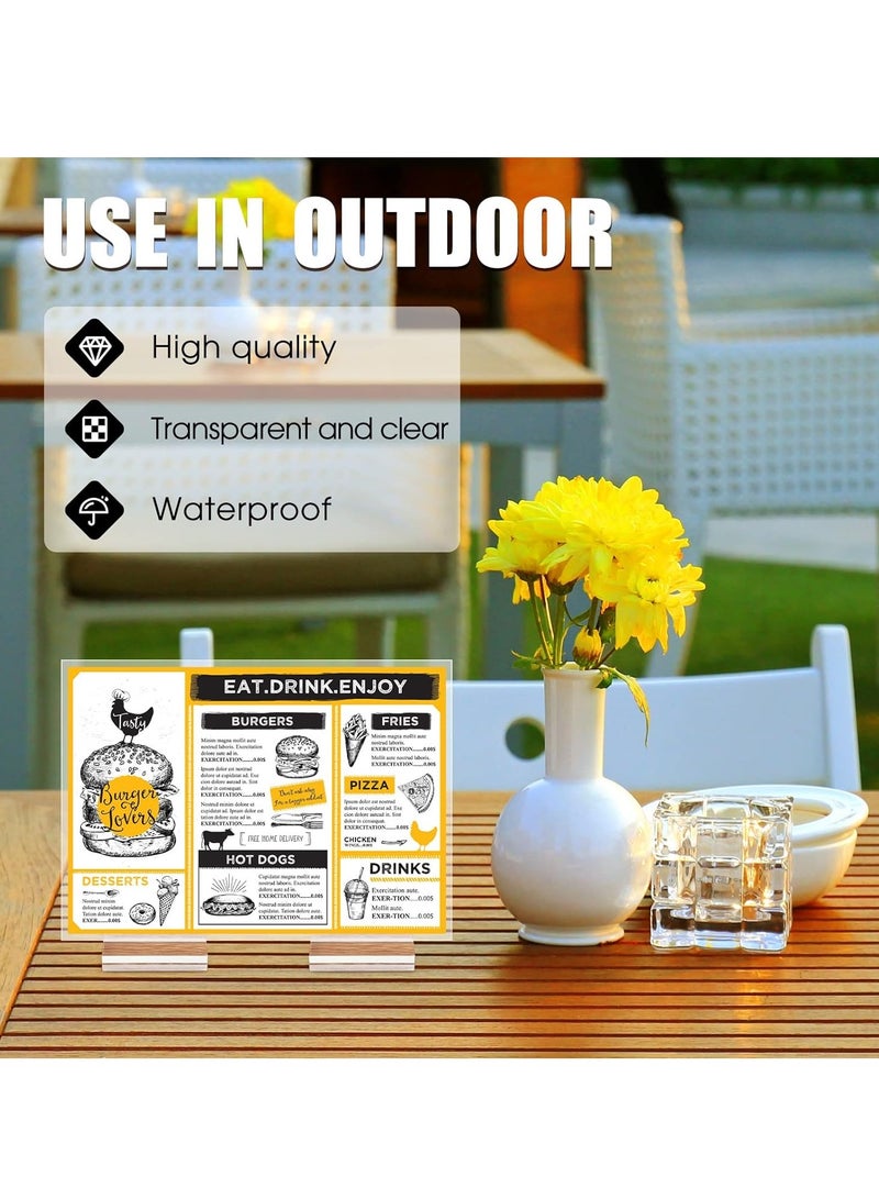 MIXDE 20 Pieces Acrylic Stands Clear Place Card Holders with Card Slot Table Display Wedding Sign Holders Stand for Numbers Photos Office Menu Meeting  - Image 3