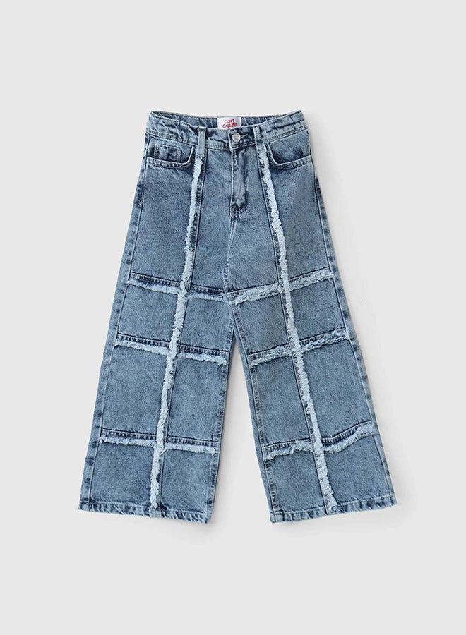 CN Jeans wear Kids Girls Summery Blue Jeans Pants - Image 2