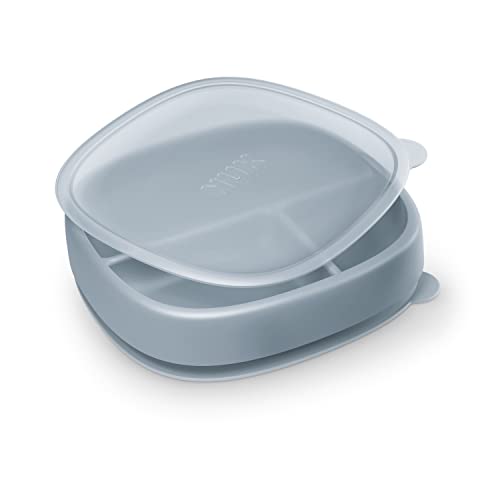 NUK for Nature Suction Plate and Lid LeakProof Lid Microwave Freezer Top Rack Dishwasher Safe BPA LatexFree Pack of 1