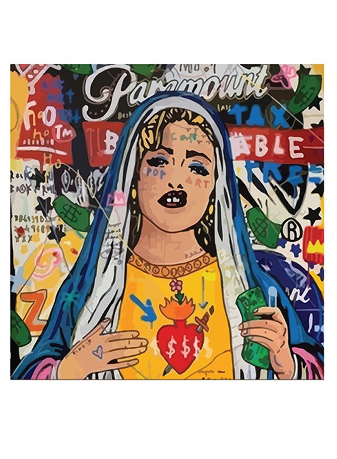 RYN Pop Art Themed Wall Art Red/Blue/Yellow 30x30cm - Image 2