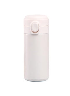 Thoraya Insulated Bottle Pop Up Lid 420ml Mini Cute Double Layer Vacuum Portable Stainless Steel Insulated Water Cup for Daily Use Gift Office White  - Image 1