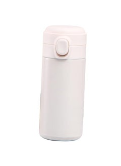 Thoraya Insulated Bottle Pop Up Lid 420ml Mini Cute Double Layer Vacuum Portable Stainless Steel Insulated Water Cup for Daily Use Gift Office White  - Image 2