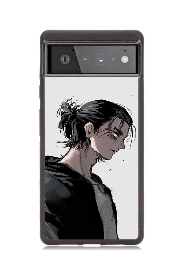 TPU Protection and Hybrid Rigid Clear Back Cover Case Eren Yeager for Google Pixel 6