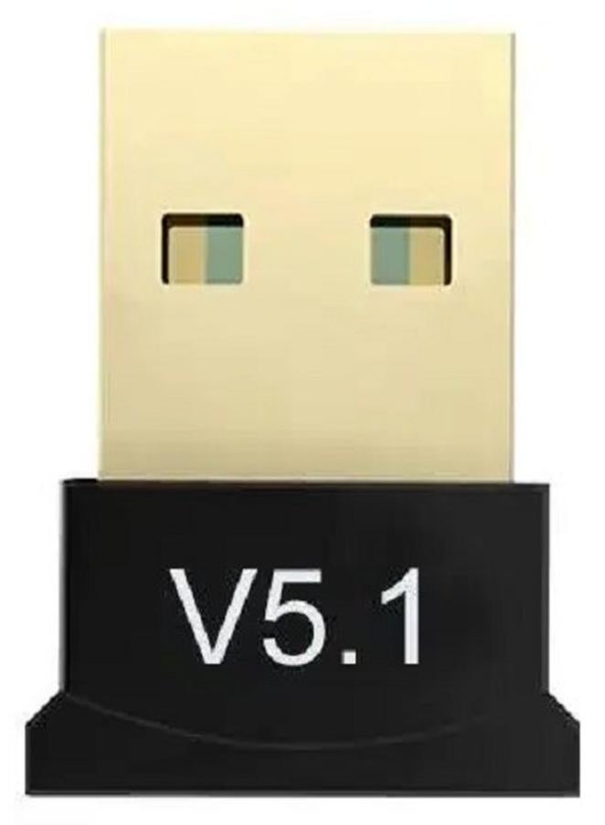 Zero USB 5.1 Bluetooth Wireless Adapter for PC, Laptop, Mouse, Keyboard, Printers, Headphones, Speakers - Black - Image 1