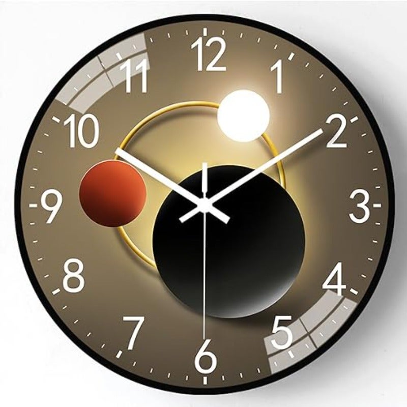 Wall Clock 12 Inch Silent Non Ticking Wall Clocks Battery Operated Modern And Stylish Minimalist Metal Wall Clock Suitable For Homes Kitchens Classrooms And School Offices Easy To Read - Image 1
