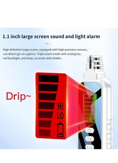 Y&D Portable Gas Leak Detector, Audible Alarm for Natural Gas, Methane, Hexane, and Propane, Sniffer with Lo Hi Mode, LCD Screen Meter, 2X AAA Battery Powered Home Outdoor Use, White  - Image 5