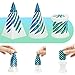 Olee Odee 3 Packs Spiral Fidget Impossible Cone3D Printed Optical Illusion Desk Toys Stress Relief Sculpture Unique Office Gifts Teens Adults Kids Stocking Stuffers Christmas White ElephantWhiteGreen - Image 2