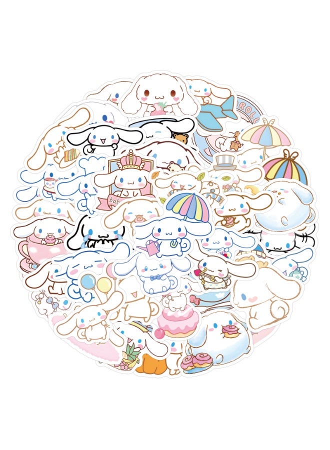 NIBEMINENT 60 Pcs Cartoon Cinnamon Dog Deco Kit Waterproof Stickers, High Definition Printing Bright Colors, Suitable for Laptop Skateboard Luggage Water Bottle Guitar DIY - Image 1