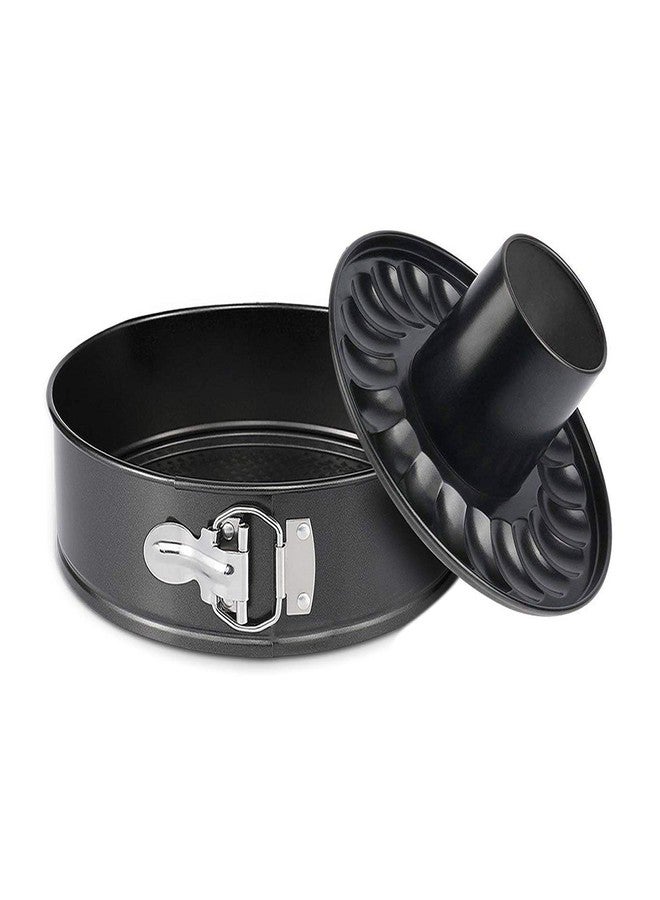 Mingcao 9 Inch Springform Pan, Nonstick Cake Pan, Heavy Duty Cheesecake Pan, Ice-Cream Cake Pan, 2 in 1 with Removable Bottom and Quick-Release Latch for Oven Baking - Gray - Image 1