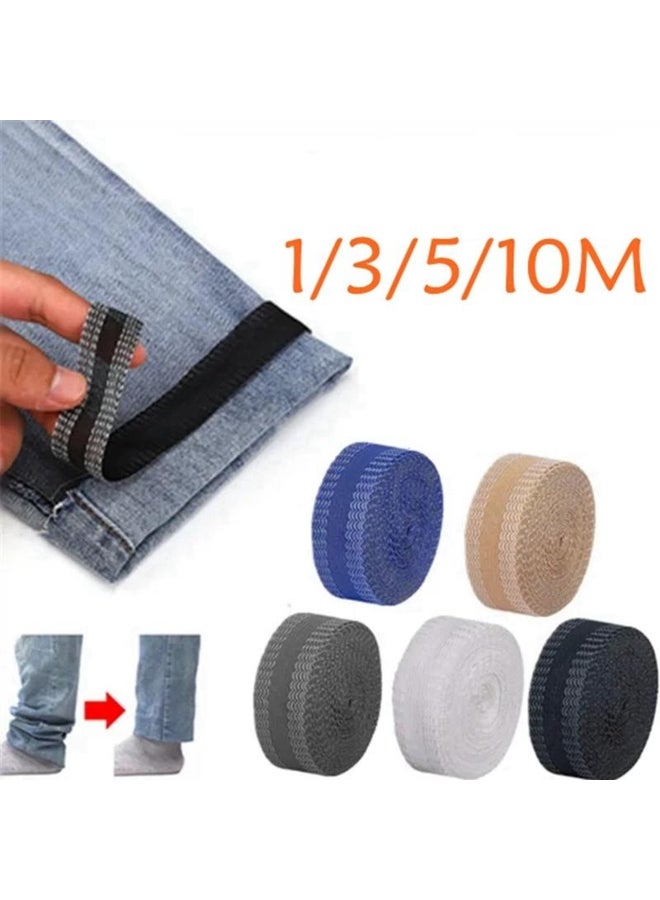 1/3/5/10M Self-Adhesive Pants Paste Iron on Pants Edge Shorten Repair Pants for Jean Clothing and Jean Pants Apparel DIY Sewing Fabric  - Image 1