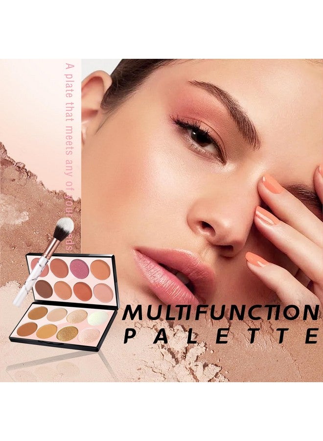 NewBang 16 Colors Blush Contour Highlighter Makeup Palette With Brush Matte Mineral Face Blush Powder For Cheek Bright Shimmer Illuminator Bronzer Professional Facial Beauty Makeup Blushes Set - Image 2