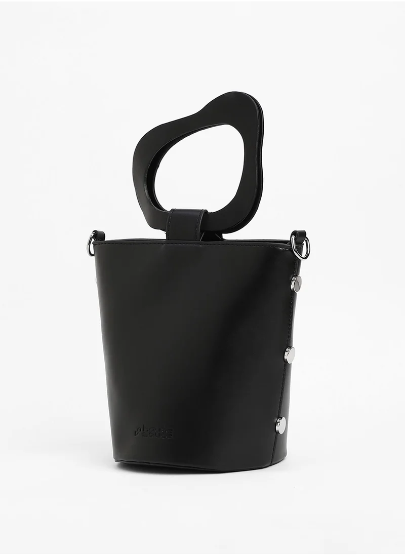 Haute Sauce The Flora Pot Bucket Bag - Onyx Black