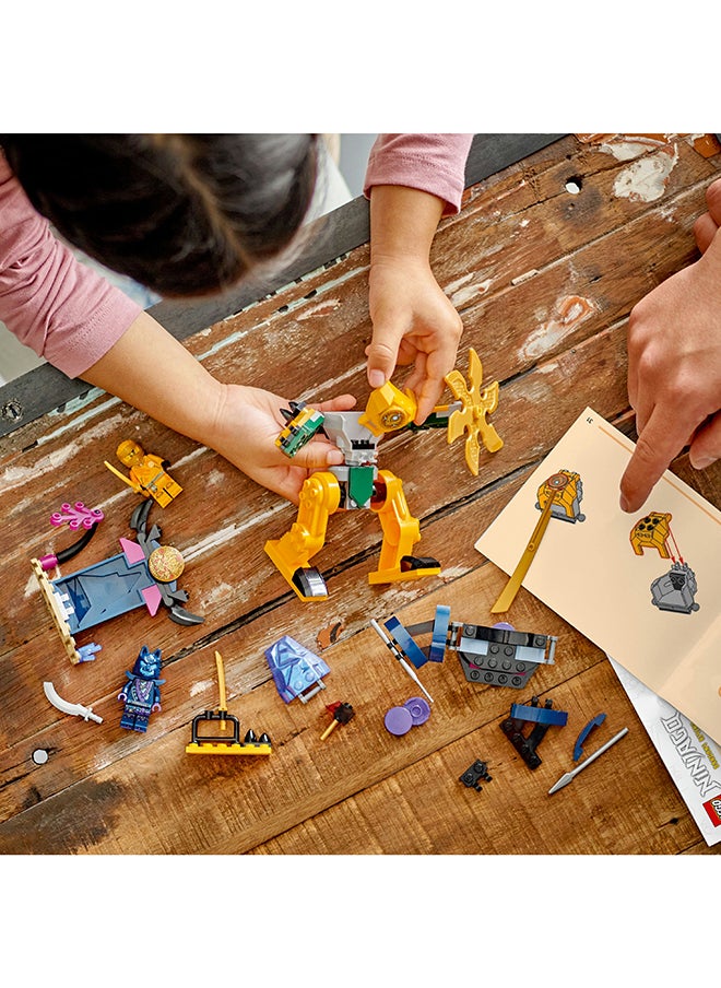 LEGO 71804 نينجا جو آريّن ميك معركة، مجموعة ألعاب نينجا للأطفال مع شخصية آريّن الصغيرة وإكسسوار سيف كاتانا، فكرة هدية للأولاد والبنات بعمر 4 سنوات وما فوق (104 قطع)  - Image 4