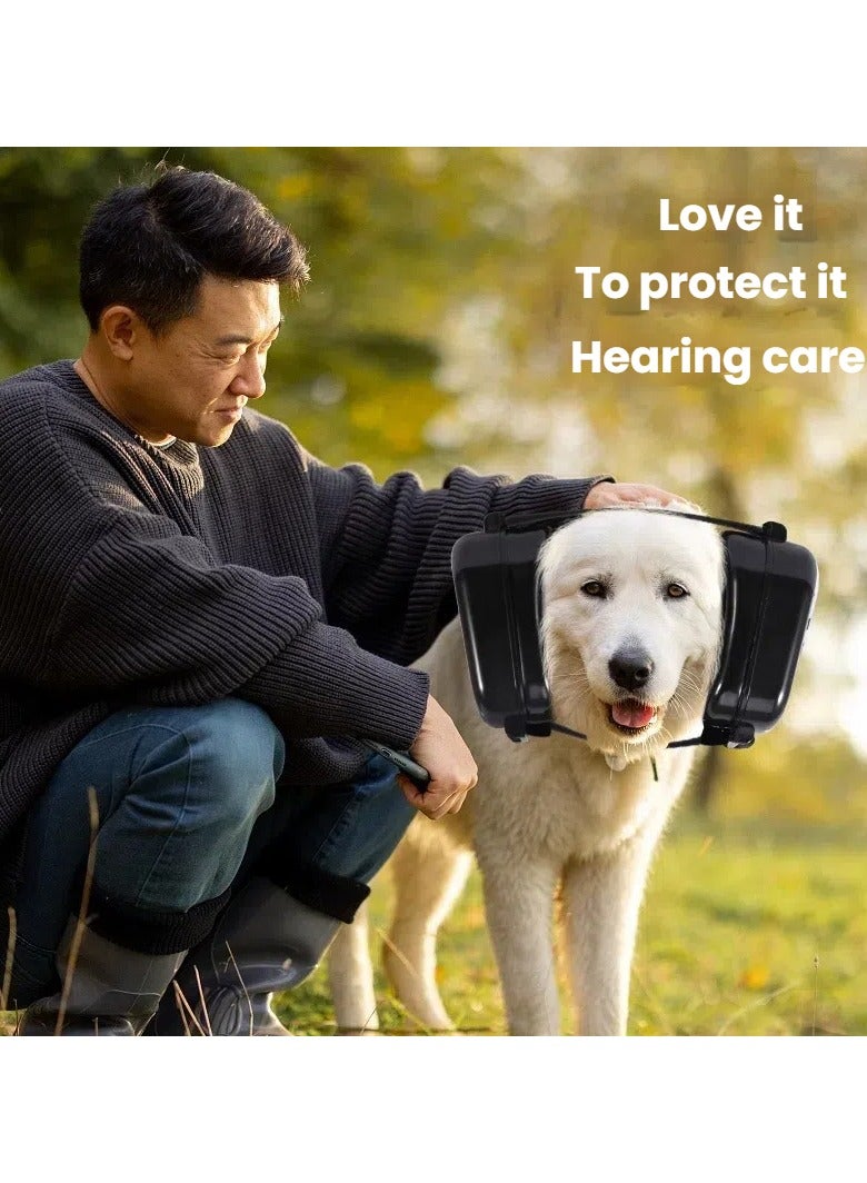 عام أغطية آذان كلب أليف مضادة للضوضاء مناسبة للكلاب متوسط الحجم، ذات حماية شفاه مريحة وتقوم باستغلال الضوضاء. - Image 3