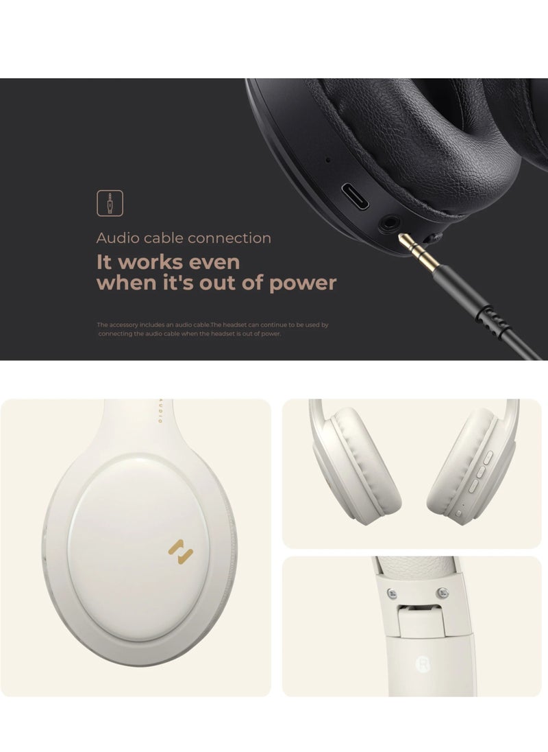 havit - Over-Ear Wireless Headset, Bluetooth Headphone, 40mm Dynamic Drivers for Powerful Bass, Stereo Sound Quality, Foldable Design, 22-Hours Battery Life, and Aux Wired Option for Versatile Listening and Extended Audio Experience- Blue - Image 1