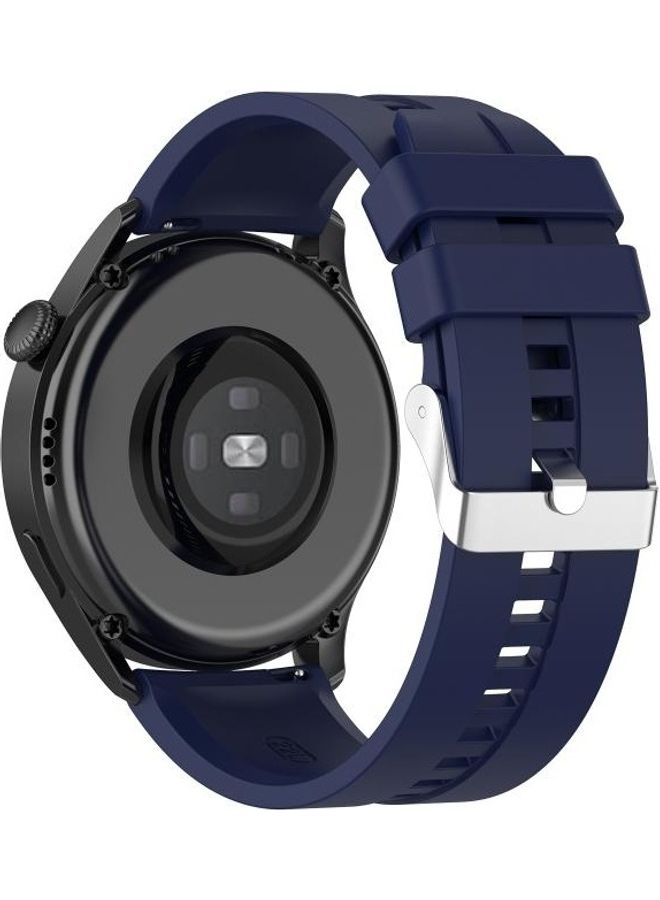 NIBEMINENT Silicone Replacement Strap Watchband For Huawei Watch 3 / Pro Blue - Image 5
