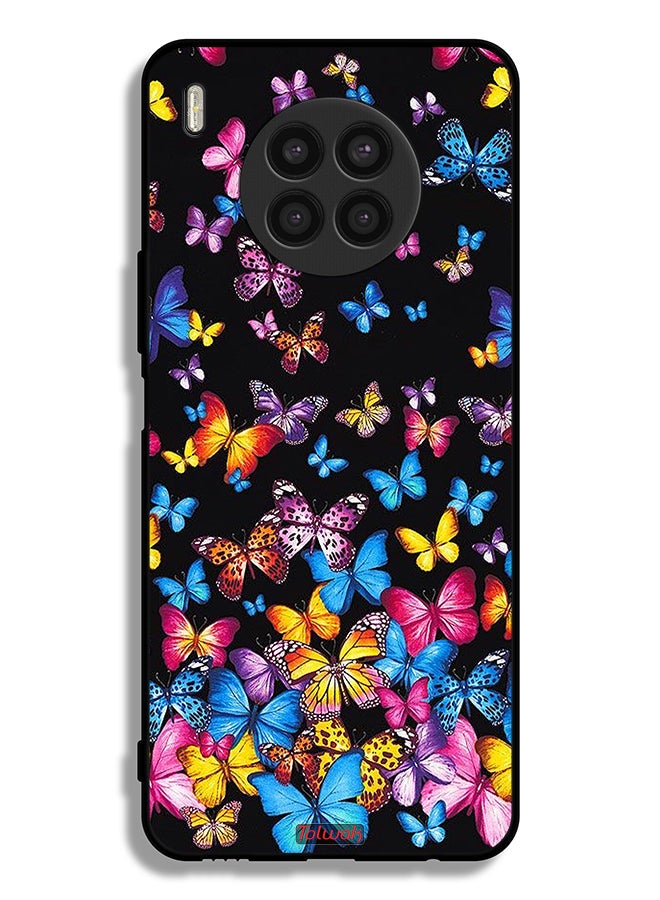 Tolwak Huawei nova 8i Protective Case Cover Colorful Butterflies - Image 2