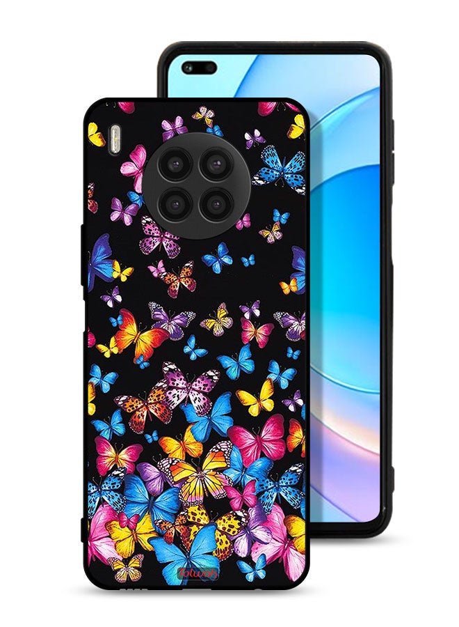 Tolwak Huawei nova 8i Protective Case Cover Colorful Butterflies - Image 1