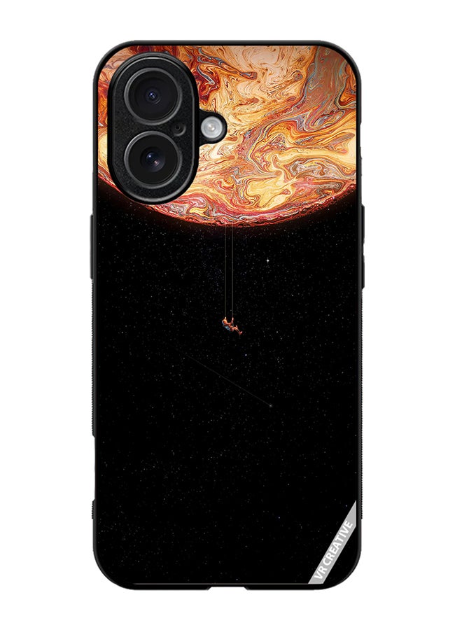 Protective Case Cover For Apple iPhone 17 Black Galaxy Design Multicolour
