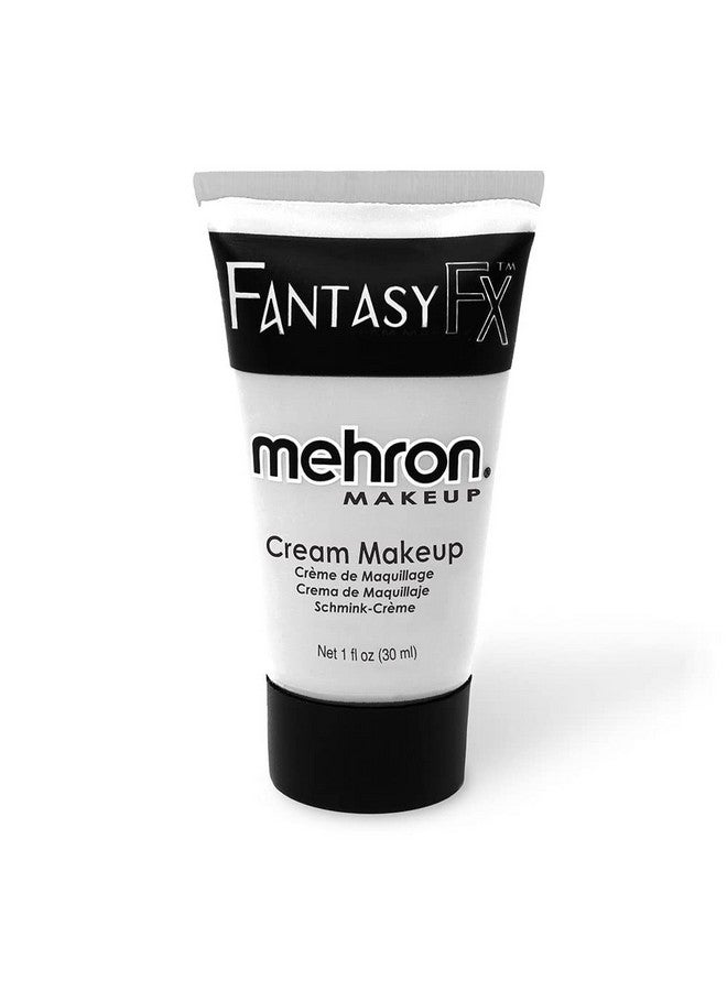 mehron Makeup Fantasy Fx Cream Makeup Water Based Halloween Makeup White Face Paint & Body Paint For Adults 1 Fl Oz (30Ml) (White) - Image 1