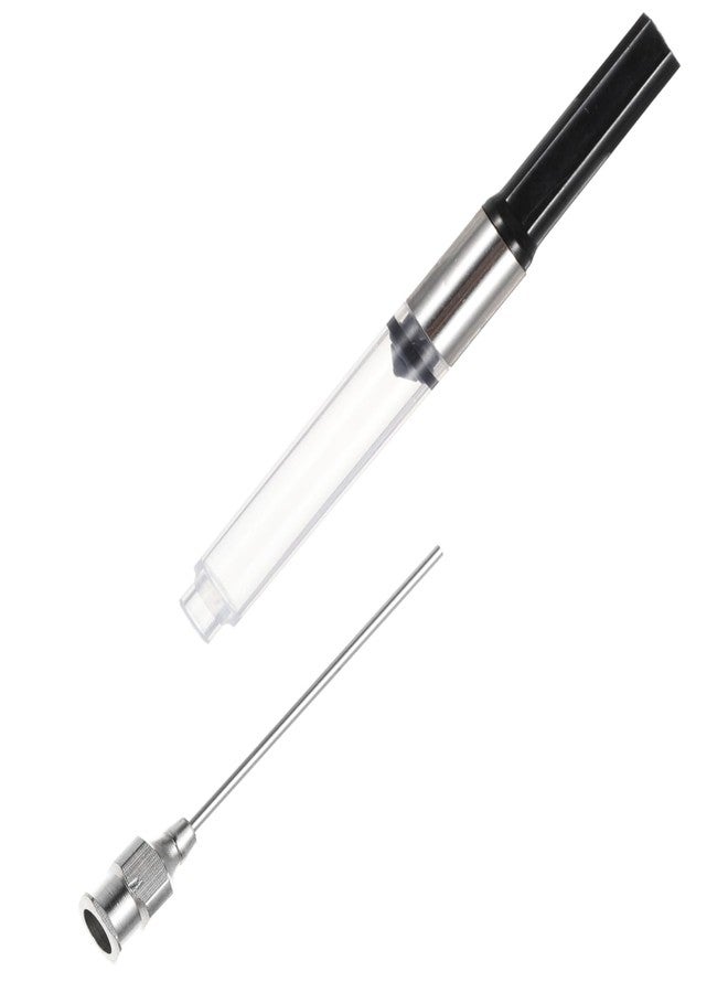 Psyqtsuary Fountain Pen Ink Syringe Filler, 8 Pcs Fountain Pen Syringe Push-Pull Converter with Removable Needle Tip 3.4mm Bore Diameter Fountain-Pens Push-Pull Converter for Refillable Fountain-Pens Inks - Image 3