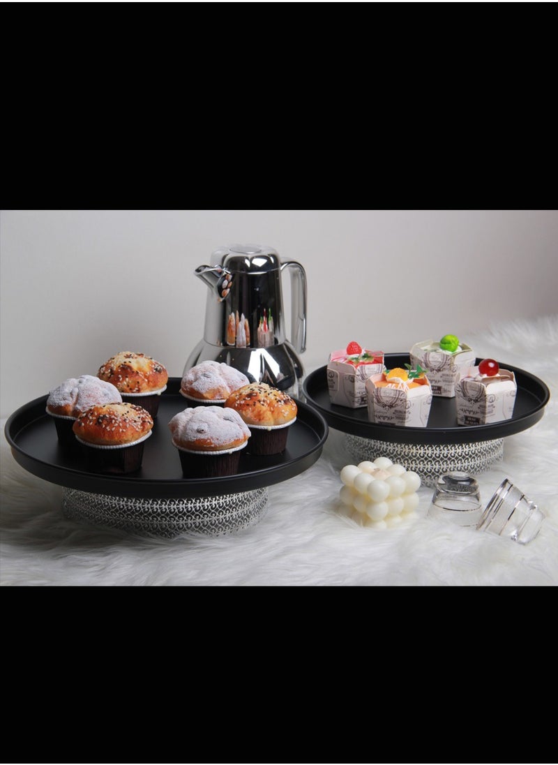 Generic - A stand set for sweets, cake, nuts and fruits with a sturdy base that adds a charming touch to the elegance of your home.., - Image 1