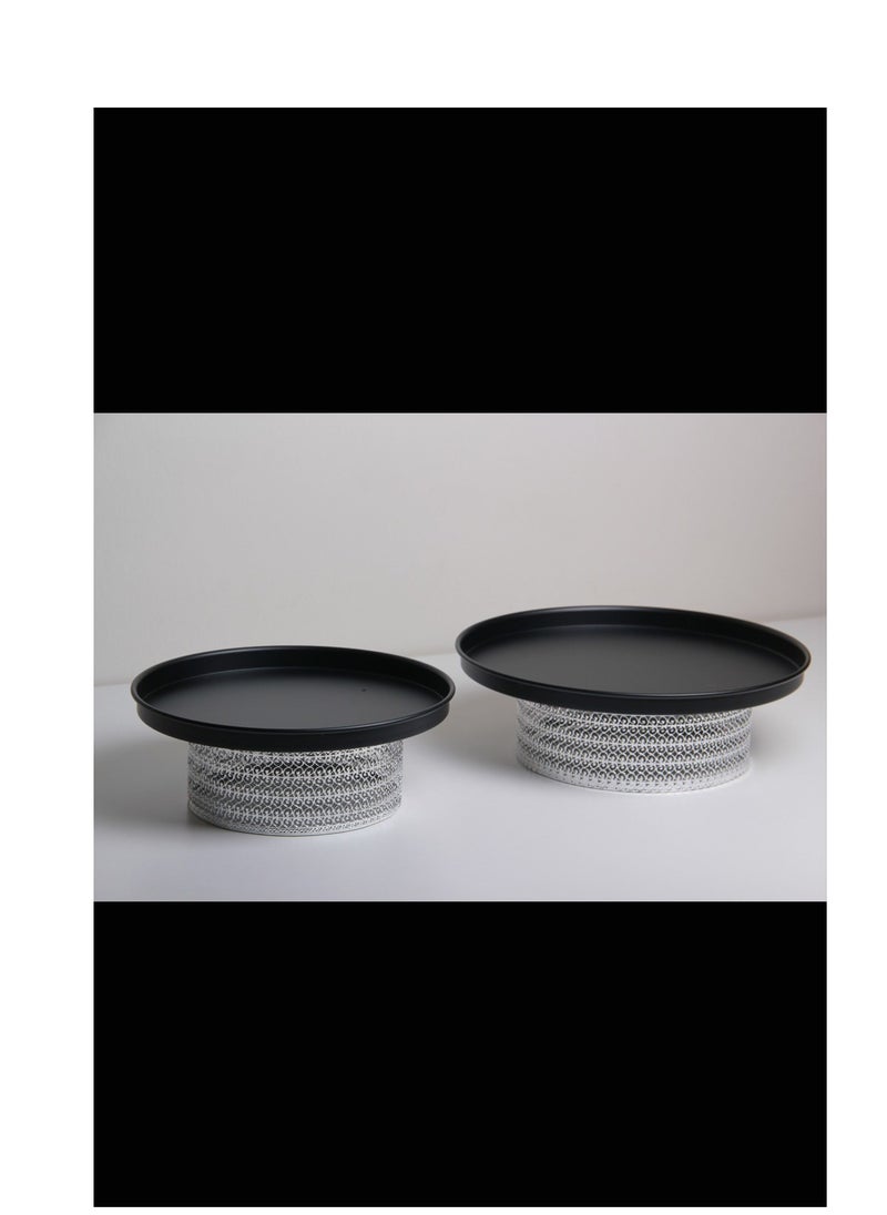 Generic - A stand set for sweets, cake, nuts and fruits with a sturdy base that adds a charming touch to the elegance of your home.., - Image 1