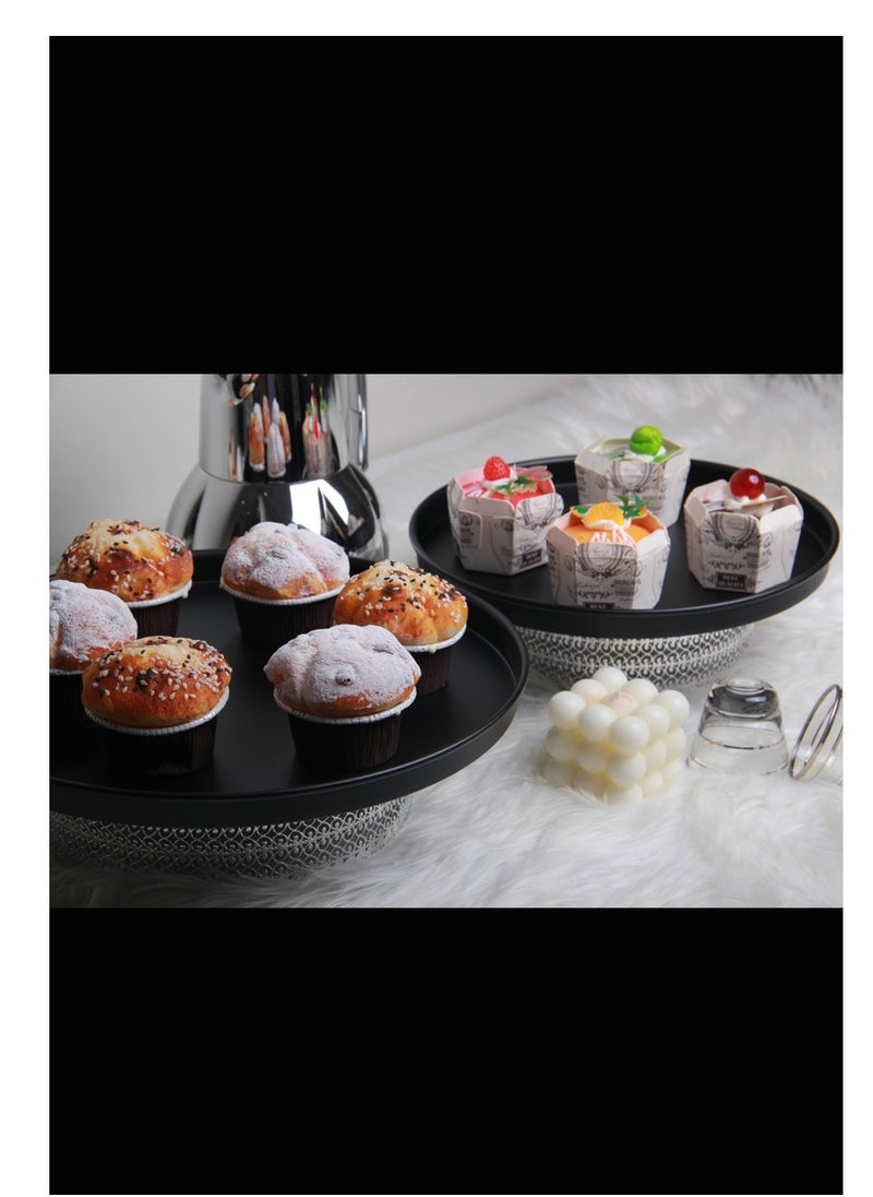 Generic - A stand set for sweets, cake, nuts and fruits with a sturdy base that adds a charming touch to the elegance of your home.., - Image 1
