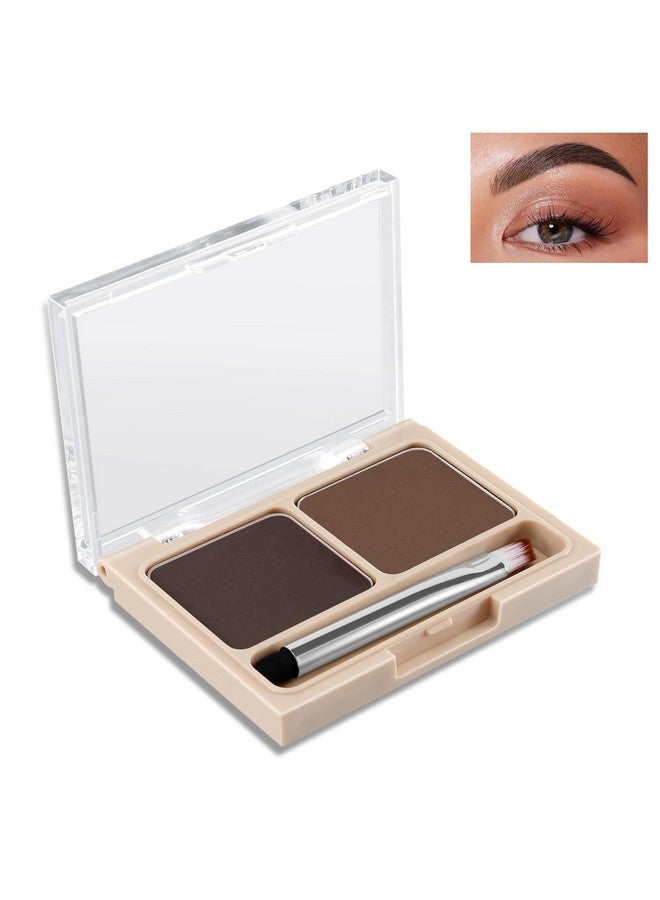 Boobeen 2Color Eyebrow Palette Brow Powder Makeup For Sculpting And Defining Brow Eye Contour Kit With Brush Applicator - Image 1