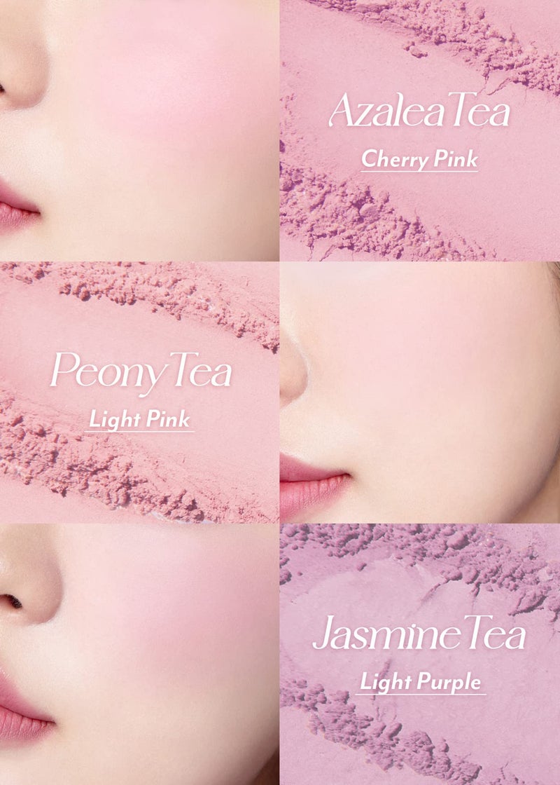I'M MEME Blusher Palette - Afternoon Tea_Blossom Tea | Soft Pink, Peach, Lavender, 3 Shades Palette, Matte Powder, Face & Cheeks, For All Skin Tones, Powdery Finish, Lightweight Formula, 0.4 Oz - Image 2