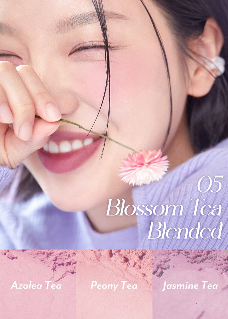 I'M MEME Blusher Palette - Afternoon Tea_Blossom Tea | Soft Pink, Peach, Lavender, 3 Shades Palette, Matte Powder, Face & Cheeks, For All Skin Tones, Powdery Finish, Lightweight Formula, 0.4 Oz - Image 3