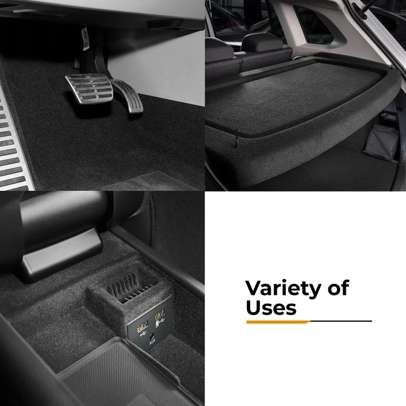 Siless 59"x122" Black Underfelt Carpet for Speaker, Sub Box Carpet, Auto, RV, Boat, Marine, Truck, Car Trunk Felt Fabric Material - Image 5
