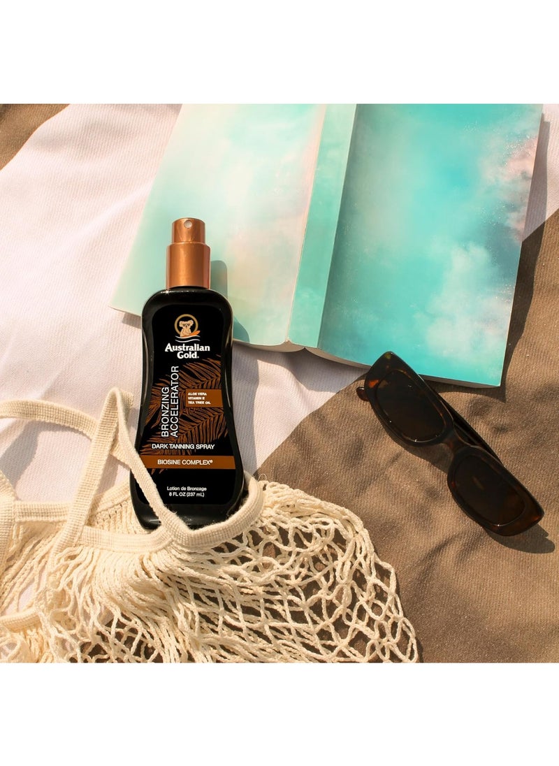 Australian Gold Australian Gold Dark Tanning Accelerator Spray Gel With Bronzer | 8 Fl Oz, Multicolor, AGCB175(Packaging May Vary)  - Image 2