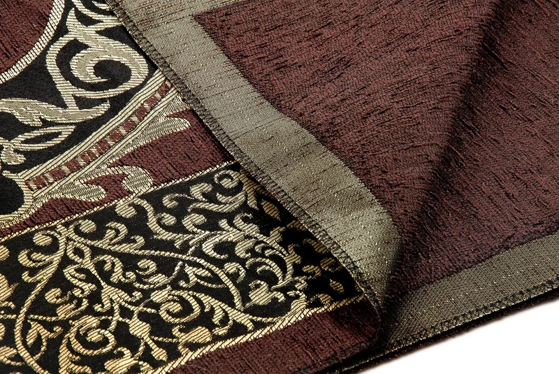 ايهفان Ihvan Luxury Ottoman Brown Chenille Prayer Rug and Rosary