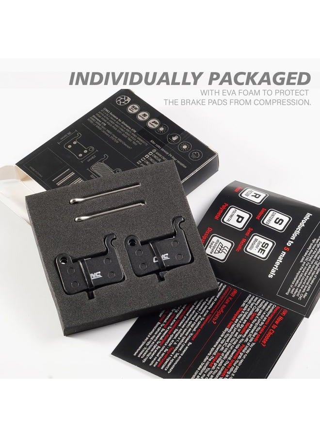 EASTERN POWER 2 Pairs Bicycle Disc Brake Pads for Shimano XT M765 M775 M776 LX M585 XTR M965 M966 M975 SLX M665 T665 Deore M535 M595 M596 Saint Hone Alfine, Resin Organic - Image 2