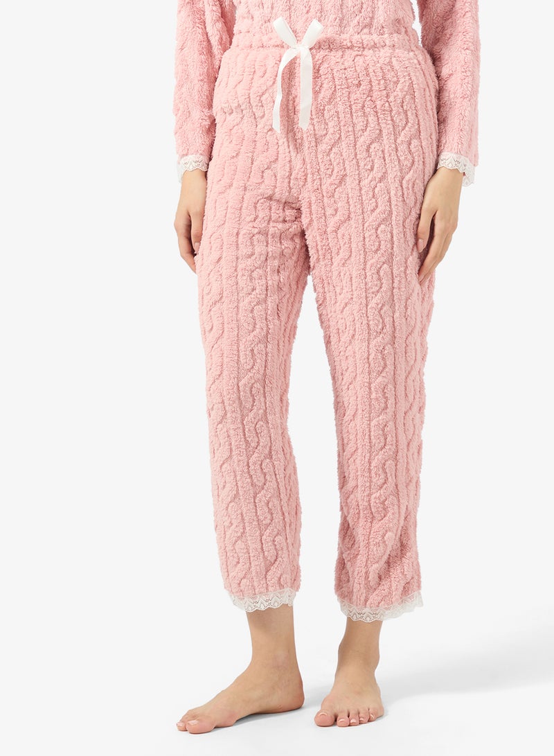 Ginger Cable Knit Top & Pyjama Set - Image 4