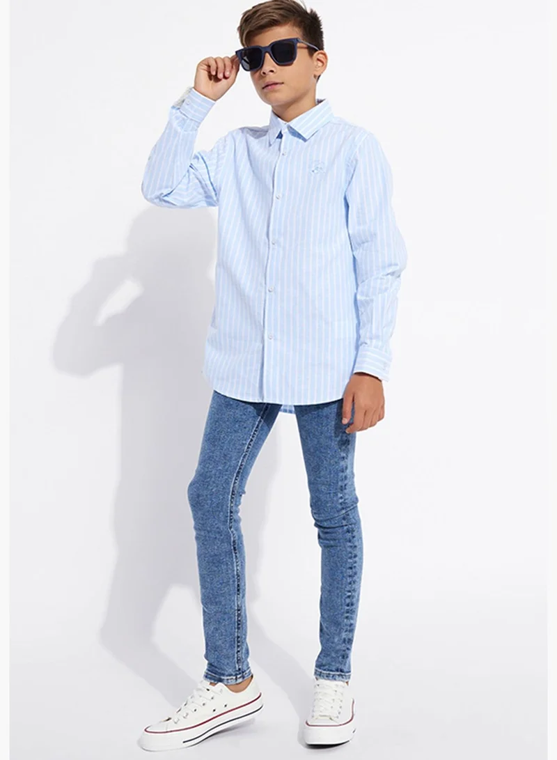 بيفرلي هيلز بولو كلوب Boys Long Sleeve Shirt