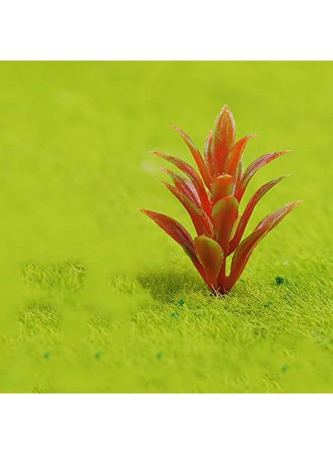 Rileryan 90 Pcs Mixed Model Plants Miniature Plants Mini Model Trees Green Shrubs Bush Model for Train Scenery Railway Sand Military Layout Park Garden Scene - Image 4