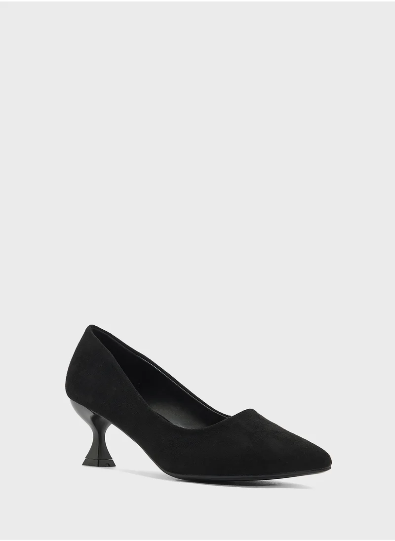 Ginger Low Flared Heel Pump