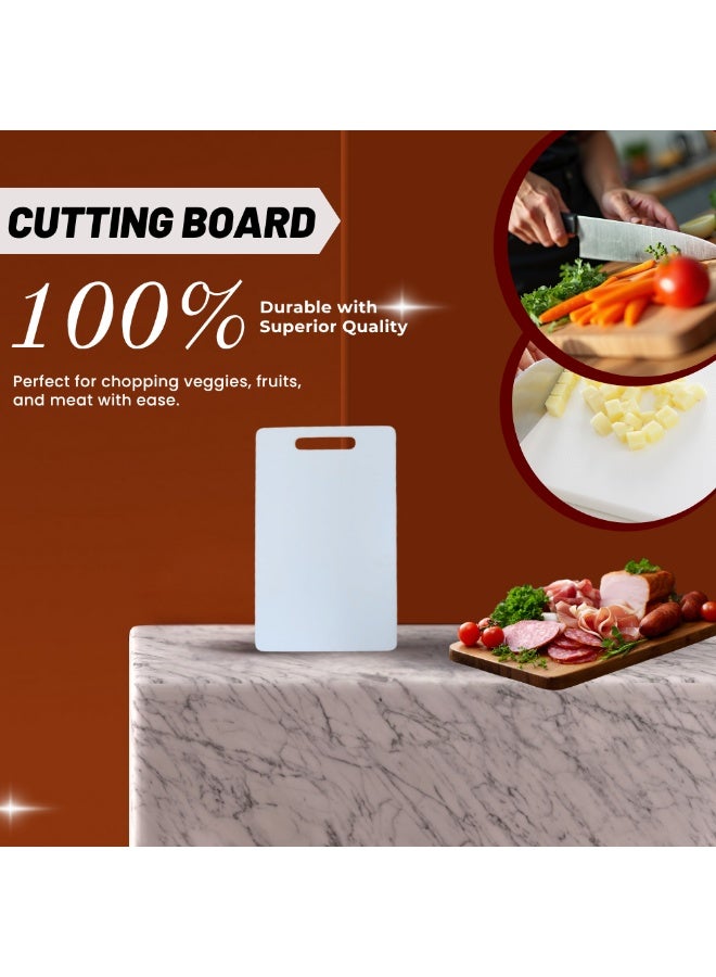 SNH Cutting Board with Handle | Multipurpose Non-Slip Kitchen Chopping Board for Meat, Vegetables, Fruits, Cheese, Dough & Pizza - Image 4