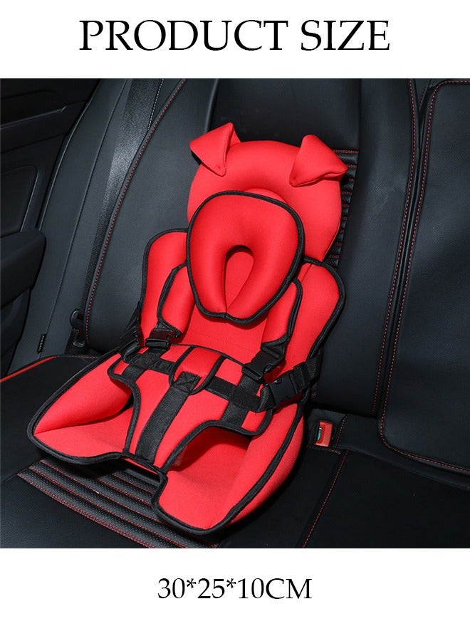 DUNISO Portable Child Car Safety Chair Safety Seat with Neck Pillow and Five-Point Belt for Kids  - Image 3