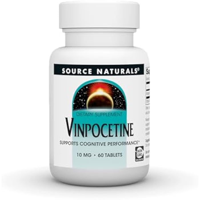 Source Naturals Vinpocetine Tablets, Supports Cognitive Performance*, 10 mg - 60 Tablets - Image 1