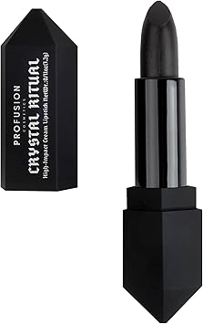 Profusion Cosmetics أحمر شفاه بروفيجن كوزمتيكس كريستال ريتوال الأسود عالي التأثير بتركيبة كريمة غنية لون شفاه مكثف ظل غامض لمكياج شفاه جريء - Image 1