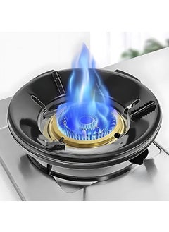YourVendor YourVendor Gas Saver Burner Stand Gas Chula Burner Gas Saver Stand Jali Ring Fire Windproof Energy Saving Gas Chula Support Stand 4 Legs Supported For Indian Gas 07Mm Pack Of 4 Black Metal  - Image 1