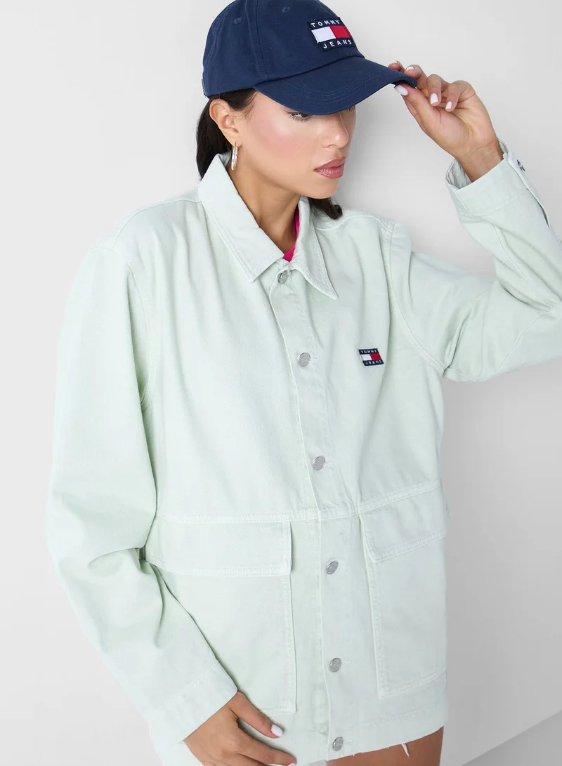 TOMMY JEANS Logo Pocket Detail Jacket