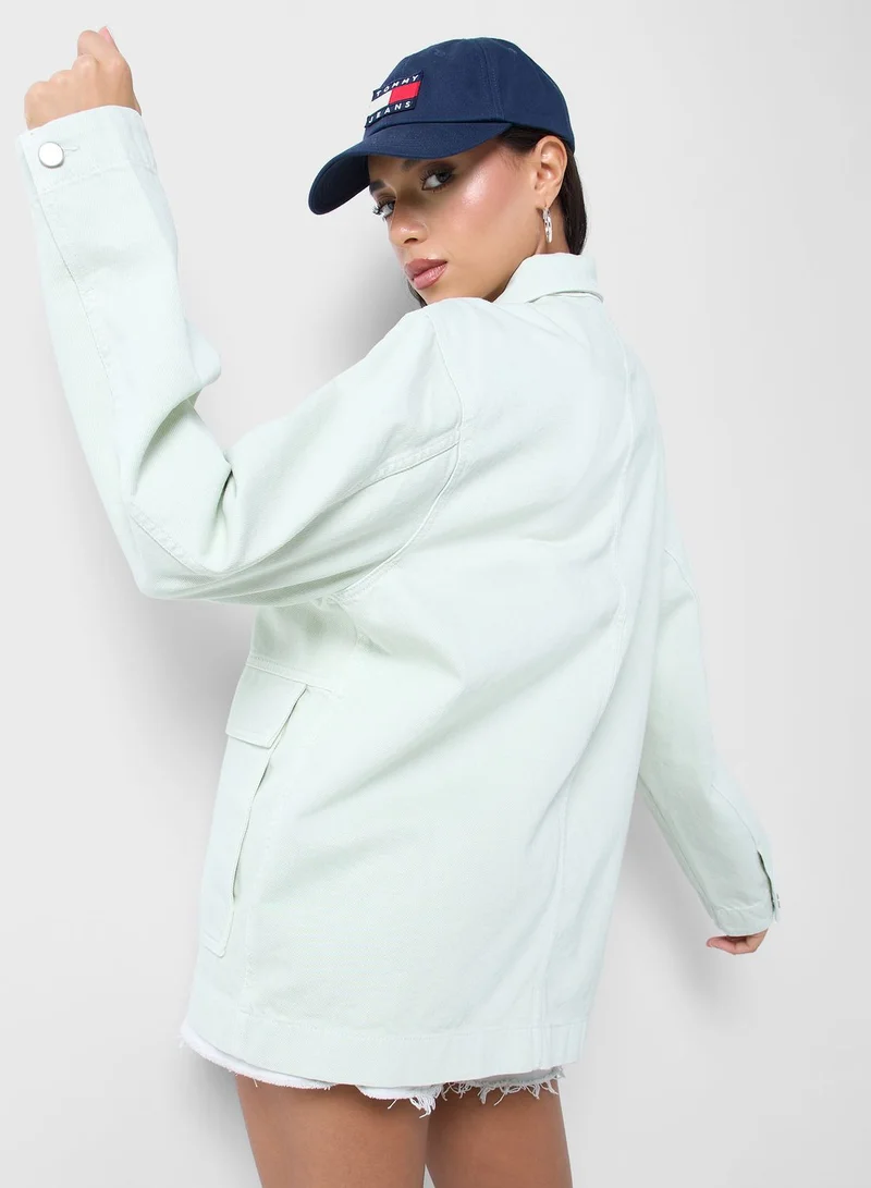 TOMMY JEANS Logo Pocket Detail Jacket