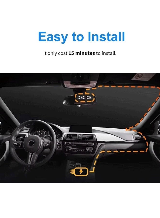 XiuWoo 4K Triple Lens Dash Cam with 32GB Card – 4K Front & 1080P Rear Camera, 170° Cabin View, 3.0" Screen, Parking Monitor, Loop Recording, Night Vision - Image 5