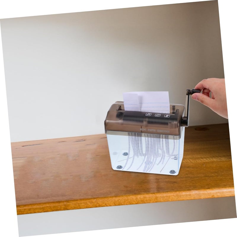 Mini Handheld Paper Shredder Machine for Documents Compact Manual Cutter Tool for Home and Office Use for Shredding Receipts Bills and Envelopes - Image 5