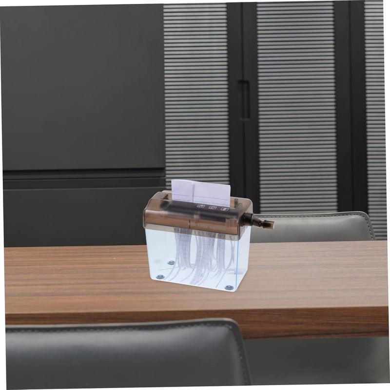Mini Handheld Paper Shredder Machine for Documents Compact Manual Cutter Tool for Home and Office Use for Shredding Receipts Bills and Envelopes - Image 4
